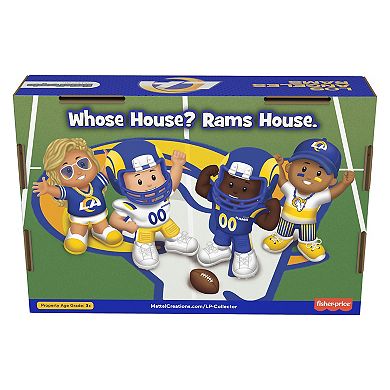Fisher-Price Little People 4-Pack Los Angeles Rams Figures Collector Set