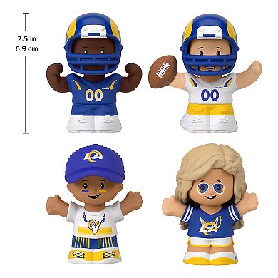 Fisher-Price Little People 4-Pack Los Angeles Rams Figures Collector Set