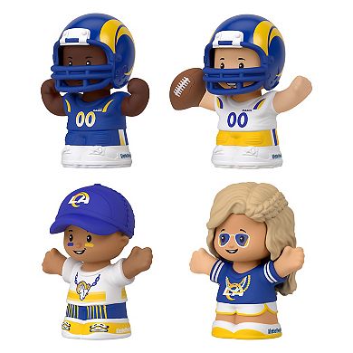 Fisher-Price Little People 4-Pack Los Angeles Rams Figures Collector Set