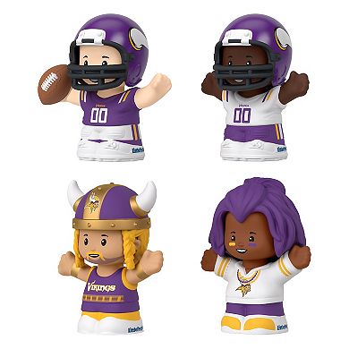 Fisher-Price Little People 4-Pack Minnesota Vikings Figures Collector Set
