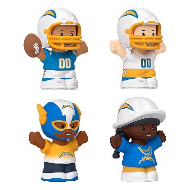 Fisher-Price Little People 4-Pack Los Angeles Chargers Figures Collector Set