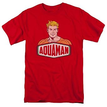 Dc Comics Aquaman Sign Short Sleeve Adult T-shirt