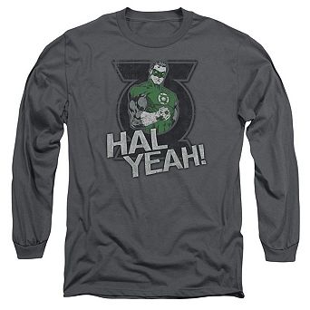 Green Lantern Hal Yeah Long Sleeve Adult T-shirt