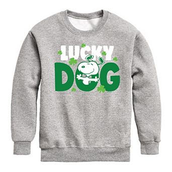 Boys 8-20 Peanuts Snoopy Lucky Dog Fleece Sweatshirt