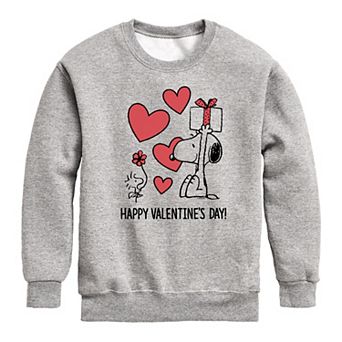 Boys 8-20 Peanuts Happy Valentines Day Fleece Sweatshirt