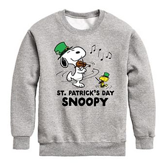 Boys 8-20 Peanuts Happy St. Patricks Day Snoopy Long Sleeve