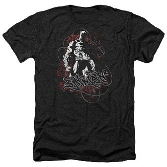 Batman Urban Gotham Adult Heather T-shirt