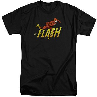 Dc Comics Flash 8 Bit Flash Short Sleeve Adult Tall T-shirt
