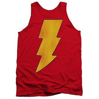 Dc Comics Shazam Logo Distressed Adult Tank Top