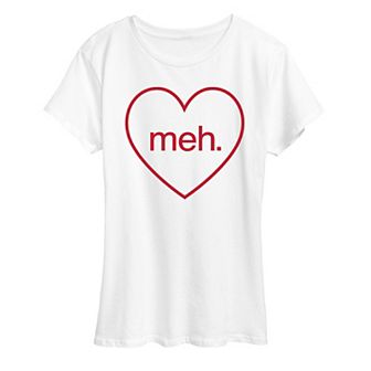 Women's Meh Heart Graphic Tee