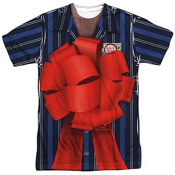 Christmas Vacation Frank Shirley Short Sleeve Adult Poly Crew T-shirt