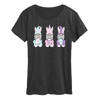 Women's Easter Bunny Gnomes Graphic Tee