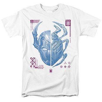 Blue Beetle Split Beetle Short Sleeve Adult T-shirt
