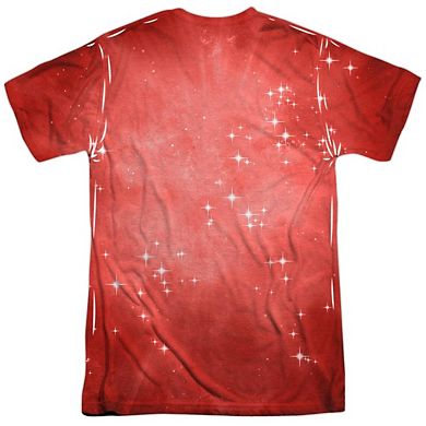 Green Lantern Red Energy Short Sleeve Adult 100% Poly Crew T-shirt