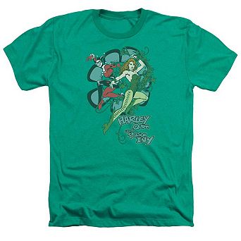 Dc Comics Harley And Ivy Adult Heather T-shirt