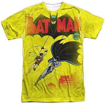 Dc Comics Batman Number One Short Sleeve Adult 100% Poly Crew T-shirt