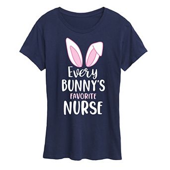 Women's Every Bunny's Favorite Nurse Graphic Tee