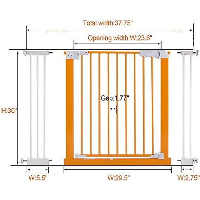 Pet Gate Extra Wide Auto-Close Safety Gate