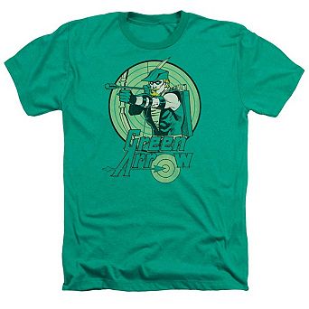Dc Comics Green Arrow Adult Heather T-shirt