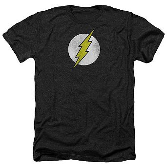 Dc Comics Flash Flash Logo Distressed Adult Heather T-shirt
