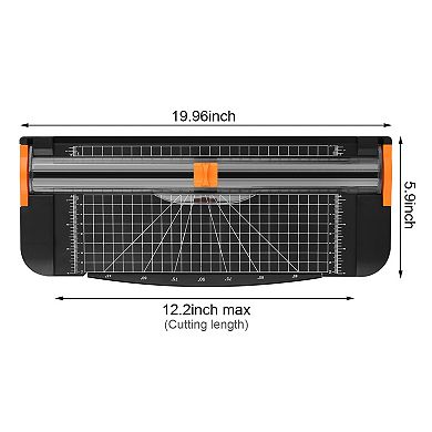 A4 Paper Trimmer 12" Scrap-booking Tool with Automatic Security Safeguard Paper Cutter