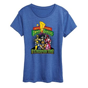 Women's Power Rangers Vintage Comic Graphic Tee