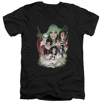 Dc Comics Justice League Dark Short Sleeve Adult V Neck T-shirt