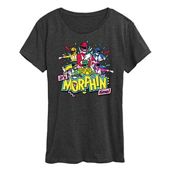 Women's Power Rangers Morphin' Time Group Graphic Tee