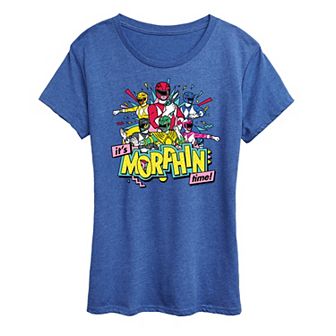 Women's Power Rangers Morphin' Time Group Graphic Tee