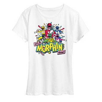 Women's Power Rangers Morphin' Time Group Graphic Tee