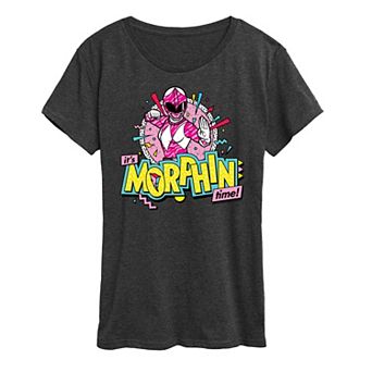 Women's Power Rangers Morphin' Time Pink Graphic Tee