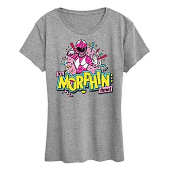 Women's Power Rangers Morphin' Time Pink Graphic Tee