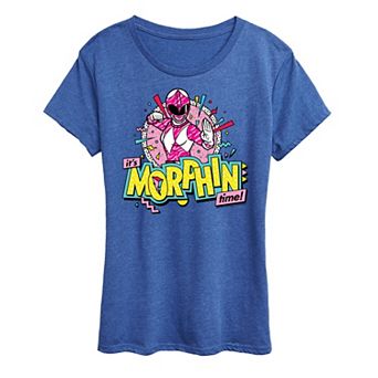 Women's Power Rangers Morphin' Time Pink Graphic Tee