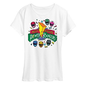 Women's Power Rangers 90s Logo Graphic Tee