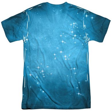 Green Lantern Blue Energy Short Sleeve Adult 100% Poly Crew T-shirt