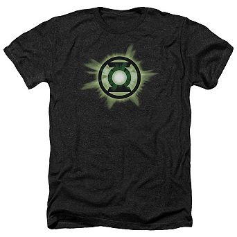 Green Lantern Green Glow Adult Heather T-shirt