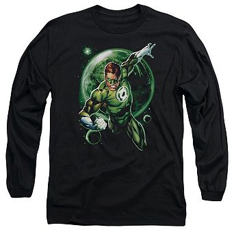 Green Lantern Galaxy Glow Long Sleeve Adult T-shirt