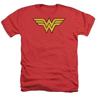 Dc Comics Wonder Woman Logo Dist Adult Heather T-shirt