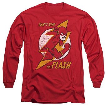 Dc Comics Flash Flash Bolt Long Sleeve Adult T-shirt