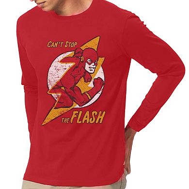 Dc Comics Flash Flash Bolt Long Sleeve Adult T-shirt