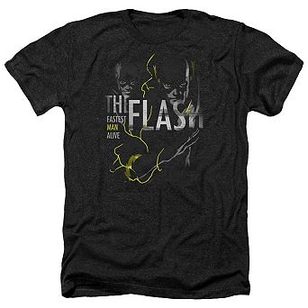 Dc Comics Flash Bold Flash Adult Heather T-shirt
