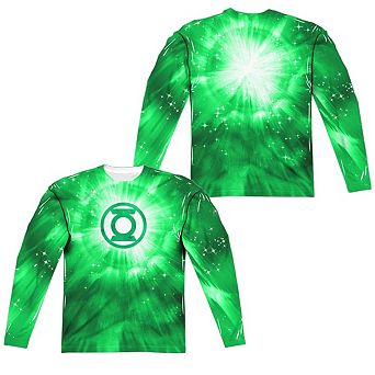 Green Lantern Green Energy Long Sleeve Adult Poly Crew T-shirt
