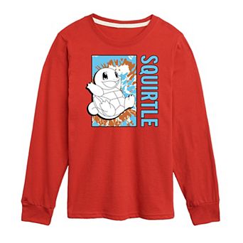 Boys 8-20 Pokemon Tie Dye Squirtle Long Sleeve