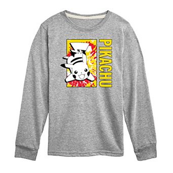Boys 8-20 Pokemon Tie Dye Pikachu Long Sleeve