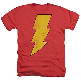 Dc Comics Shazam Logo Distressed Adult Heather T-shirt
