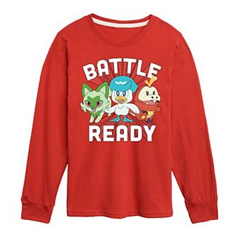 Boys 8-20 Pokemon Battle Ready Long Sleeve