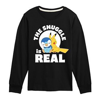 Boys 8-20 Pokemon The Snuggle Is Real Long Sleeve