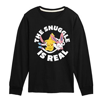 Boys 8-20 Pokemon The Snuggle Is Real Long Sleeve