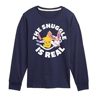 Boys 8-20 Pokemon The Snuggle Is Real Long Sleeve
