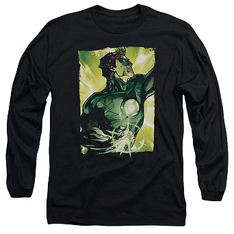 Green Lantern Up Up Long Sleeve Adult T-shirt